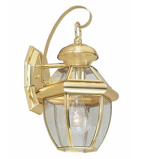 Lampu dekoratif tembaga LED dinding tembaga kuno cahaya lampu Brass polished luar