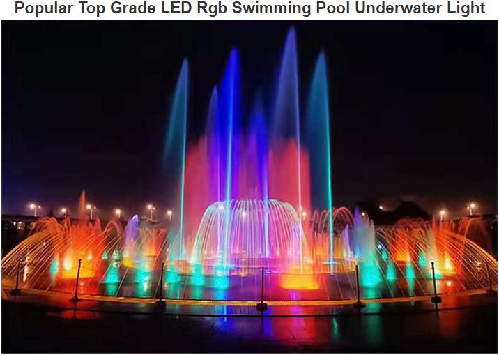LED Grad Atas Popular Rgb Pool Berenang Cahaya bawah air